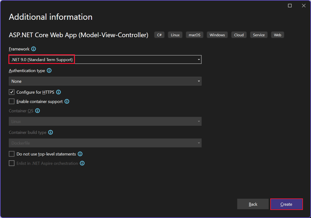 Dialogfeld „Zusätzliche Informationen“