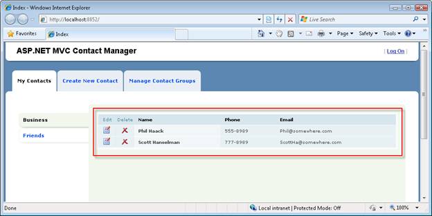 Nur Kontakte aktualisieren