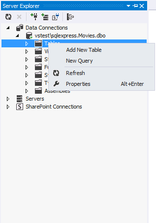 Neue Tabelle hinzufügen