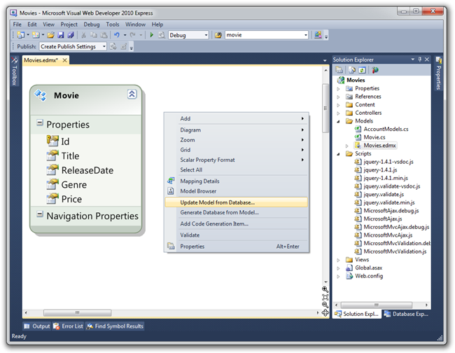 Filme – Microsoft Visual Web Developer 2010 Express (11)