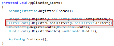 Registrieren globaler Filter in Global.asax