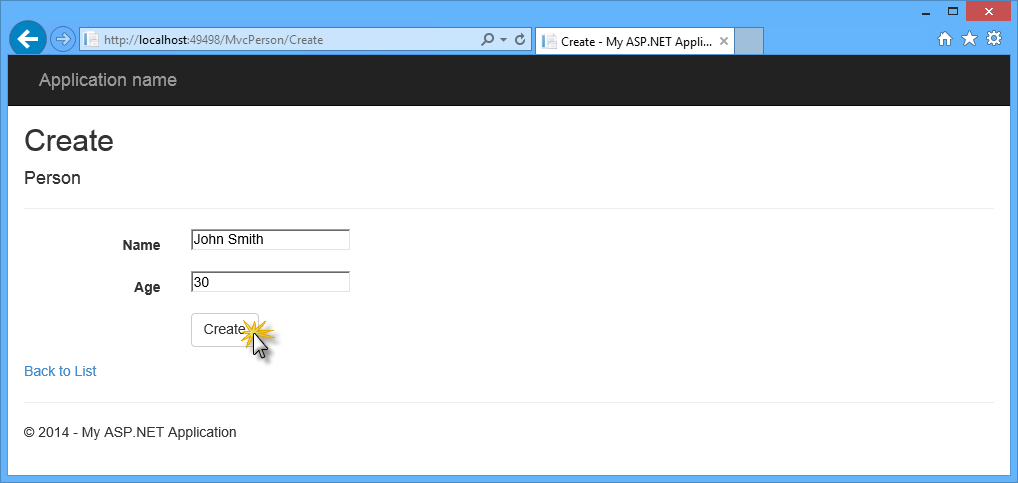 Hinzufügen einer neuen Person