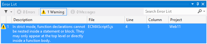 JavaScript-Überprüfungsfehlermeldung