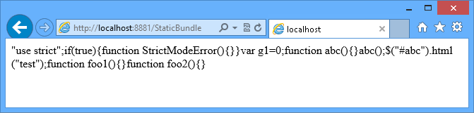 Statisches JavaScript-Dateibundle