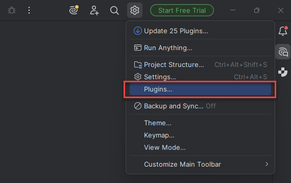 Screenshot, der zeigt, wie Plug-Ins installiert werden.