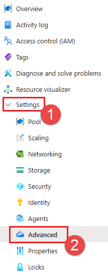 Screenshot des Menüs 