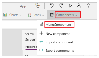 Komponente einfügen.
