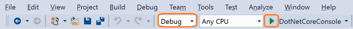 Wählen Sie ein Debug-Build aus