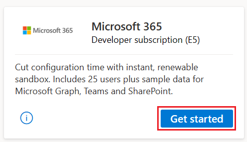 Microsoft 365-Entwicklerkachel