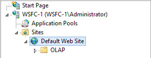 OLAP folder before converted to an app OLAP folder before converted to an app