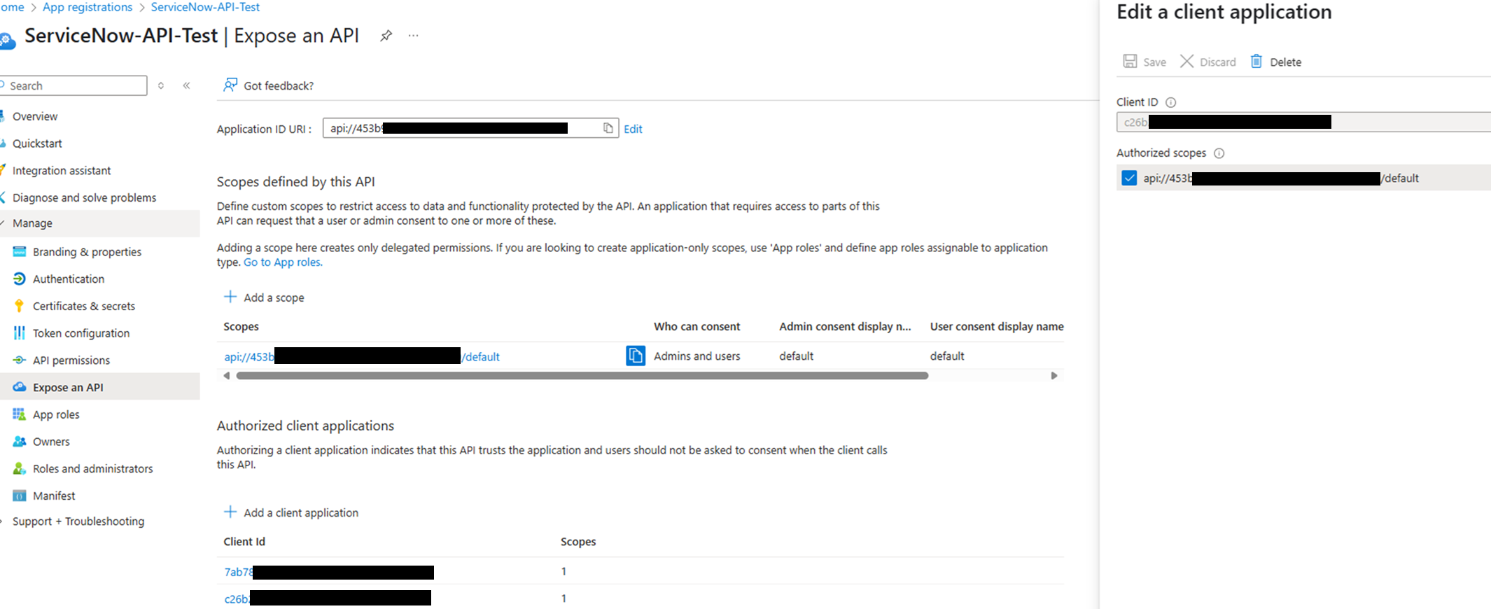 Grant Application Permissions