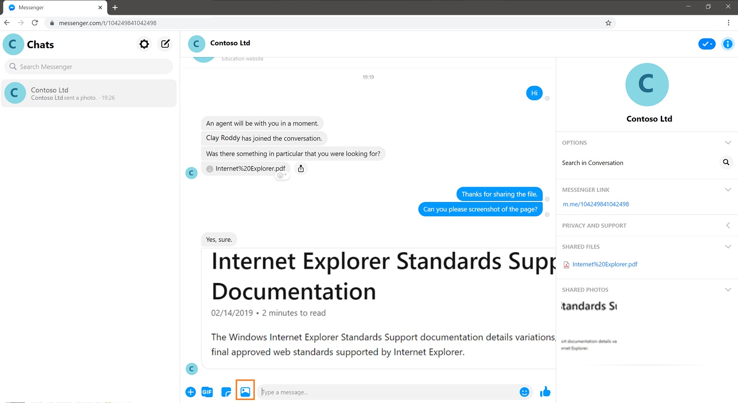 Customer sending file Customer sending file.