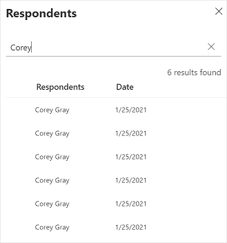 Search for a respondent Search for a respondent.
