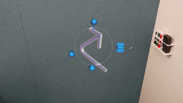 Edit a hologram by using touch Edit a hologram by using touch.