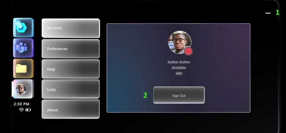 Profile screen Profile screen.