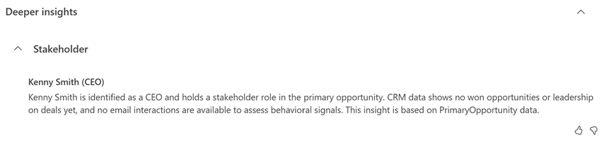 Stakeholder insights