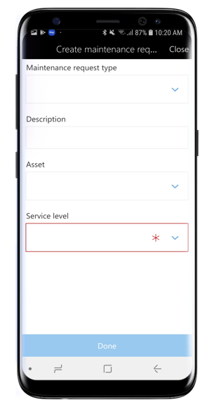 Create a maintenance request Create a maintenance request.