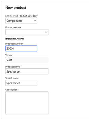 Adding an engineering product Adding an engineering product.