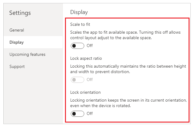 Settings disable lock orientation Settings disable lock orientation.