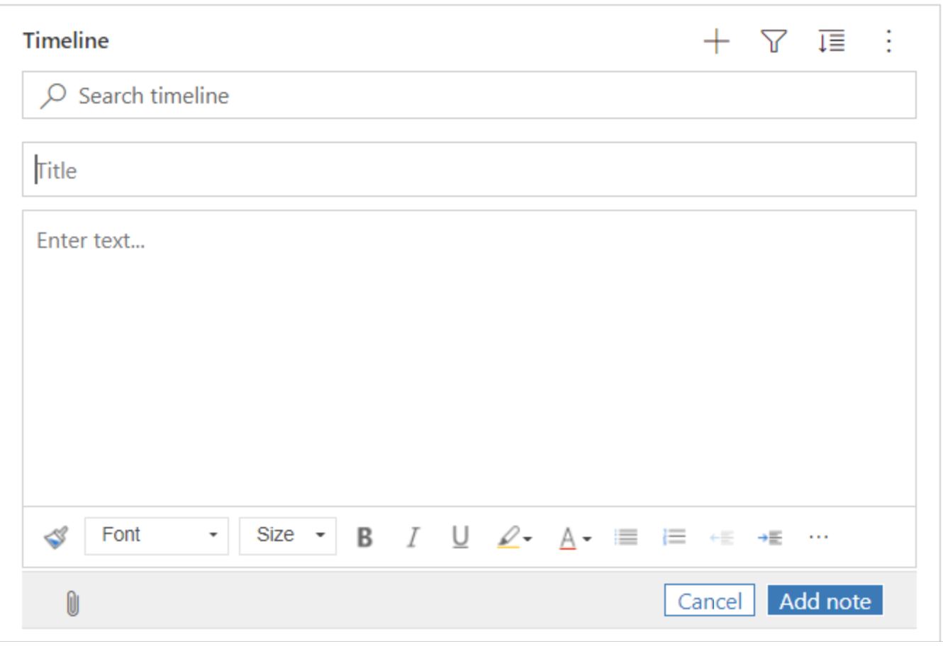 Edit note screen Edit note screen.
