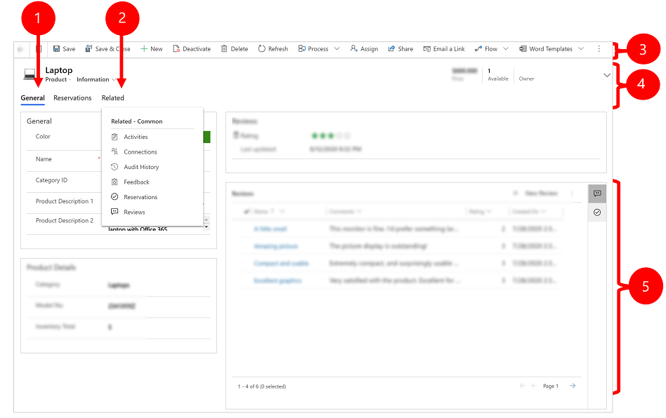 A typical row view A typical row view.