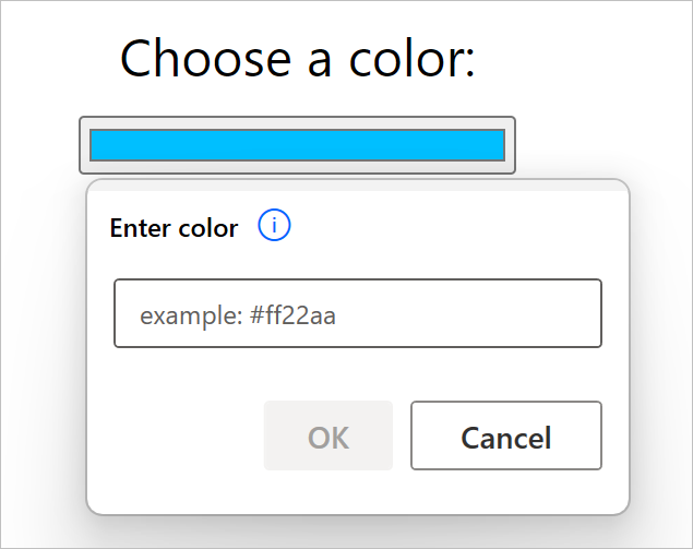 Screenshot of the color picker custom screen. Screenshot of the color picker custom screen.