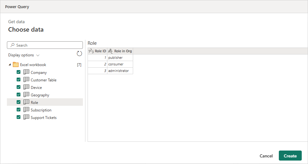 Screenshot of window showing all checkboxes selected for an excel file.