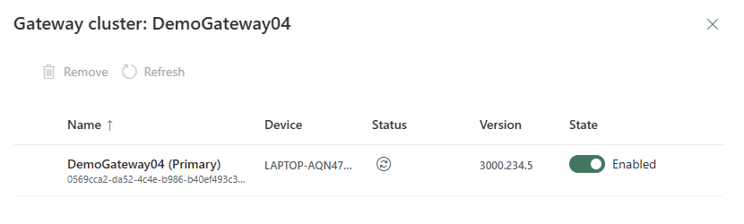 Gateway member details Gateway member details.