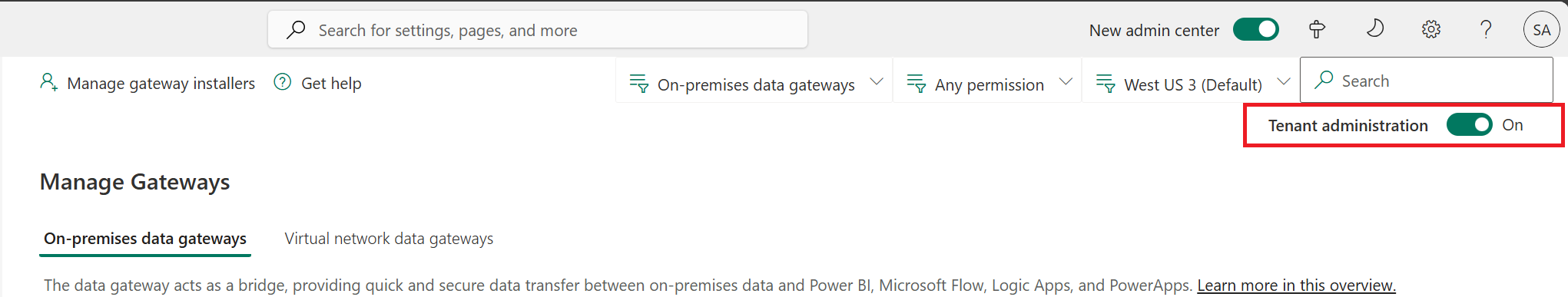 Power Platform admin Power Platform admin.
