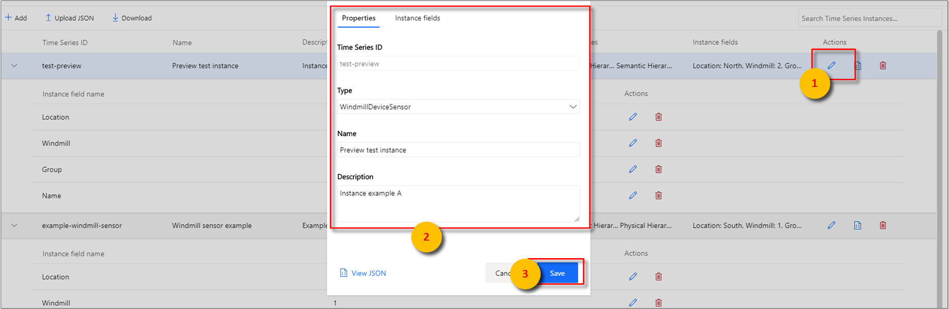 Edit a single instance.