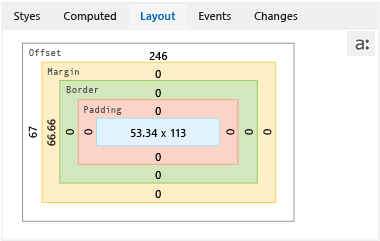 JS_CSS_Layout Layout tab of DOM Explorer