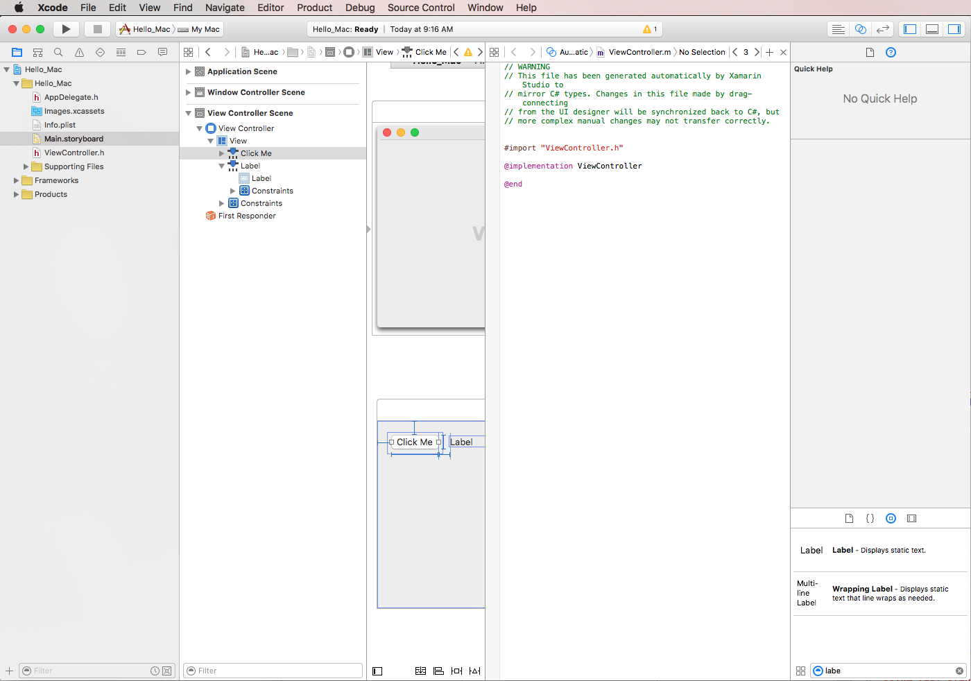 Displaying the Assistant Editor