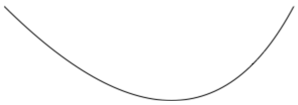 QuadraticBezierSegment Line graphic shows a quadratic Bezier curve.
