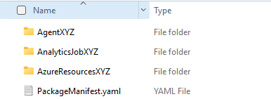 After building the agent or analytics solution, put the agent manifest YAML along with other dependencies, like Microsoft Sentinel Data Lake notebooks and Microsoft Azure resources .zip structure, in.