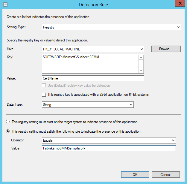 Use a registry key to identify devices enrolled in SEMM Use a registry key to identify devices enrolled in SEMM.