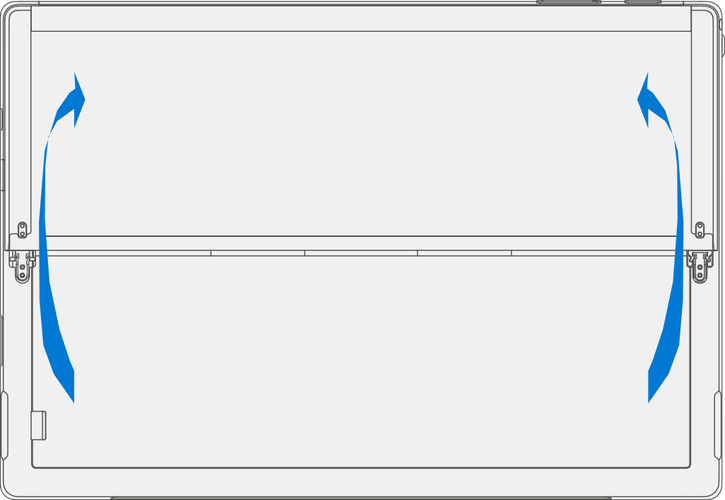 Screenshot that shows the new kickstand laid flat against the IBC after the foam tabs have been inserted.