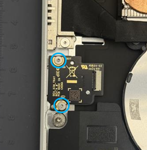 Screenshot that shows removing the nSIM module from the keyboard chassis.