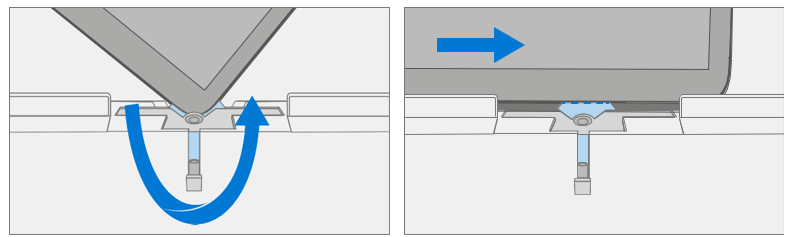 Screenshot that shows rotating at the bottom right corner then continuing along the bottom edge.