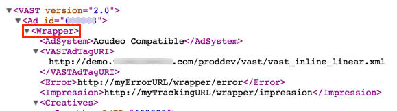 Screenshot of wrapper vast.