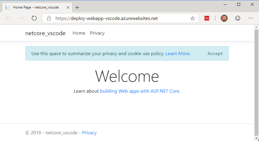 Nueva aplicación web implementada correctamente