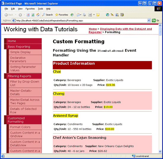 Esos productos menos de $20,00 están resaltados