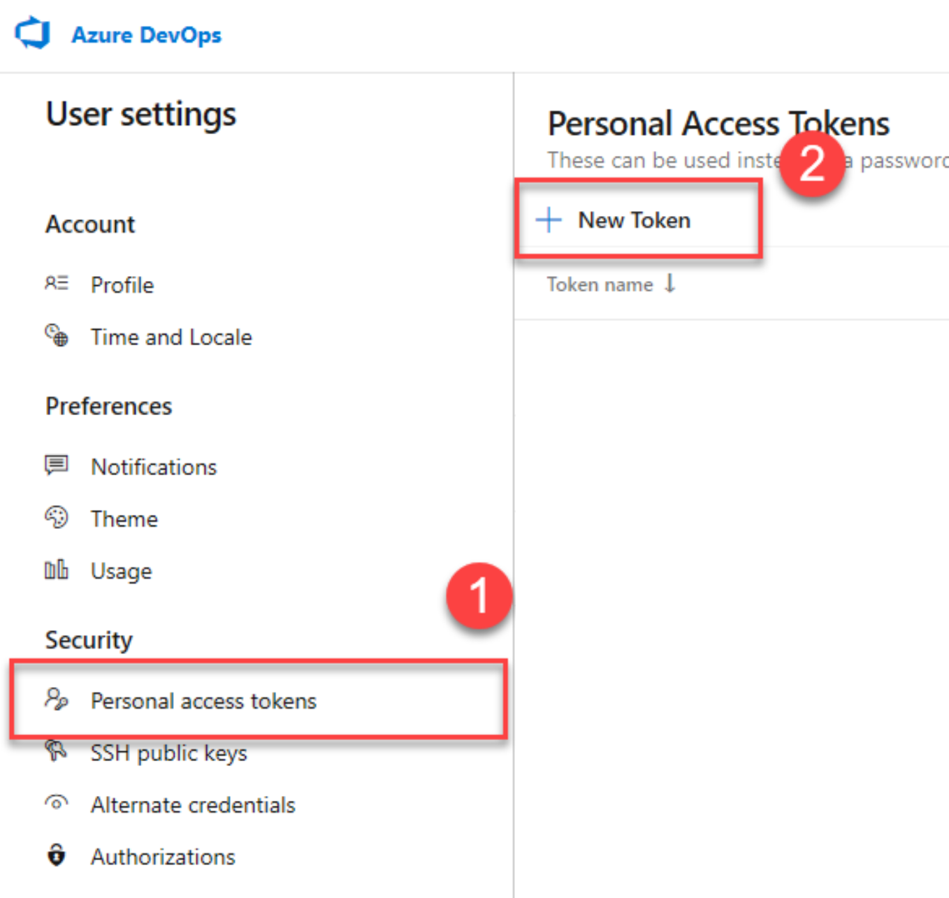 Criar seu novo token de acesso pessoal