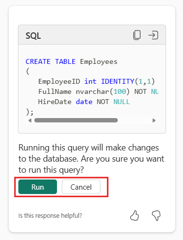 Captura de tela da leitura e gravação do Copilot com o modo de aprovação.
