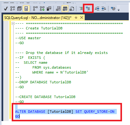 Captura de tela do texto Descomentar.