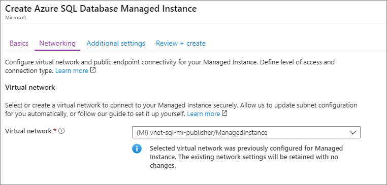 Captura de ecrã que mostra o uso do VNet da editora para o distribuidor.