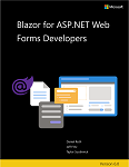 Blazor-for-ASP-NET-Web-Forms-Developers miniatura da capa do eBook.