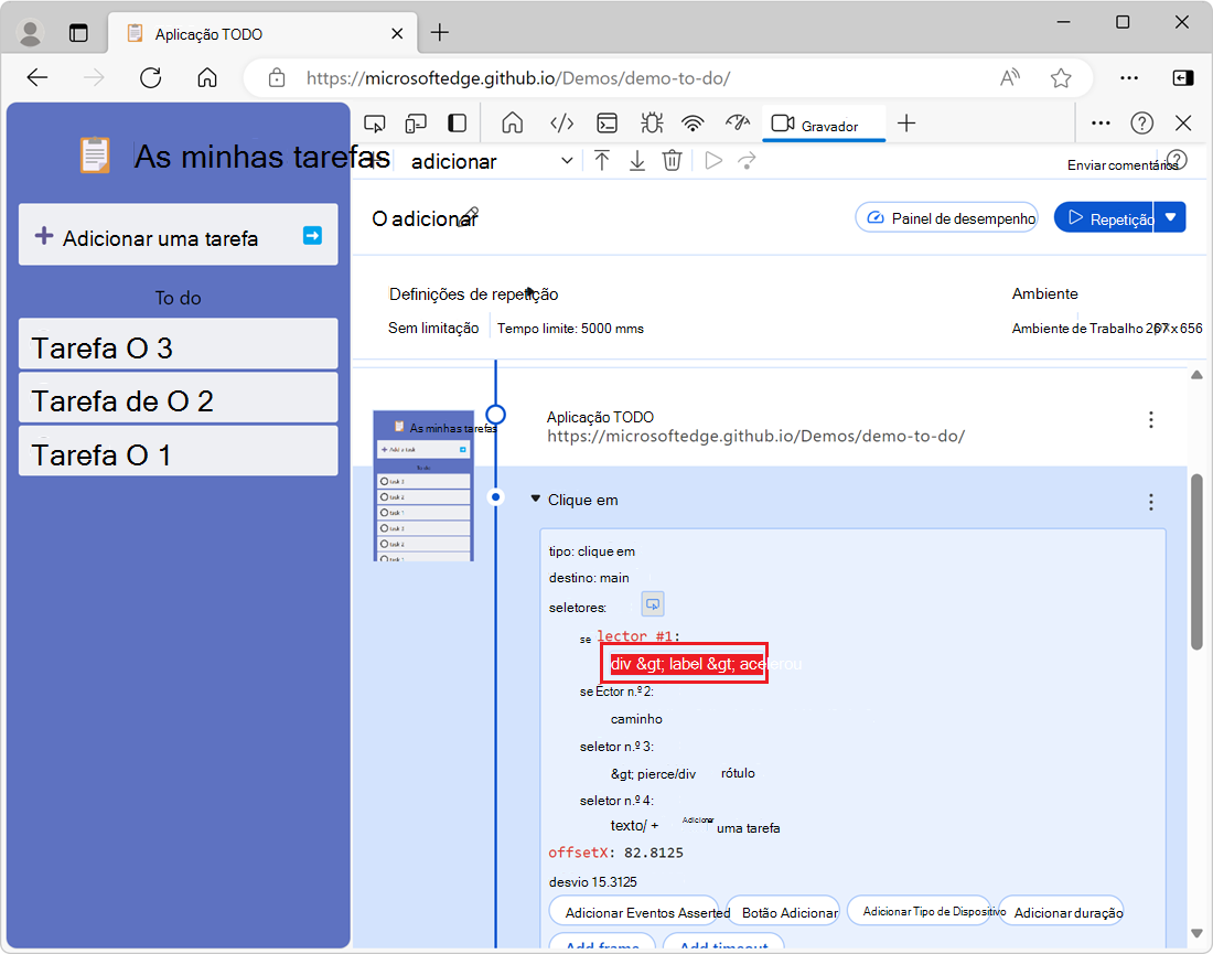 A caixa de entrada do valor do seletor