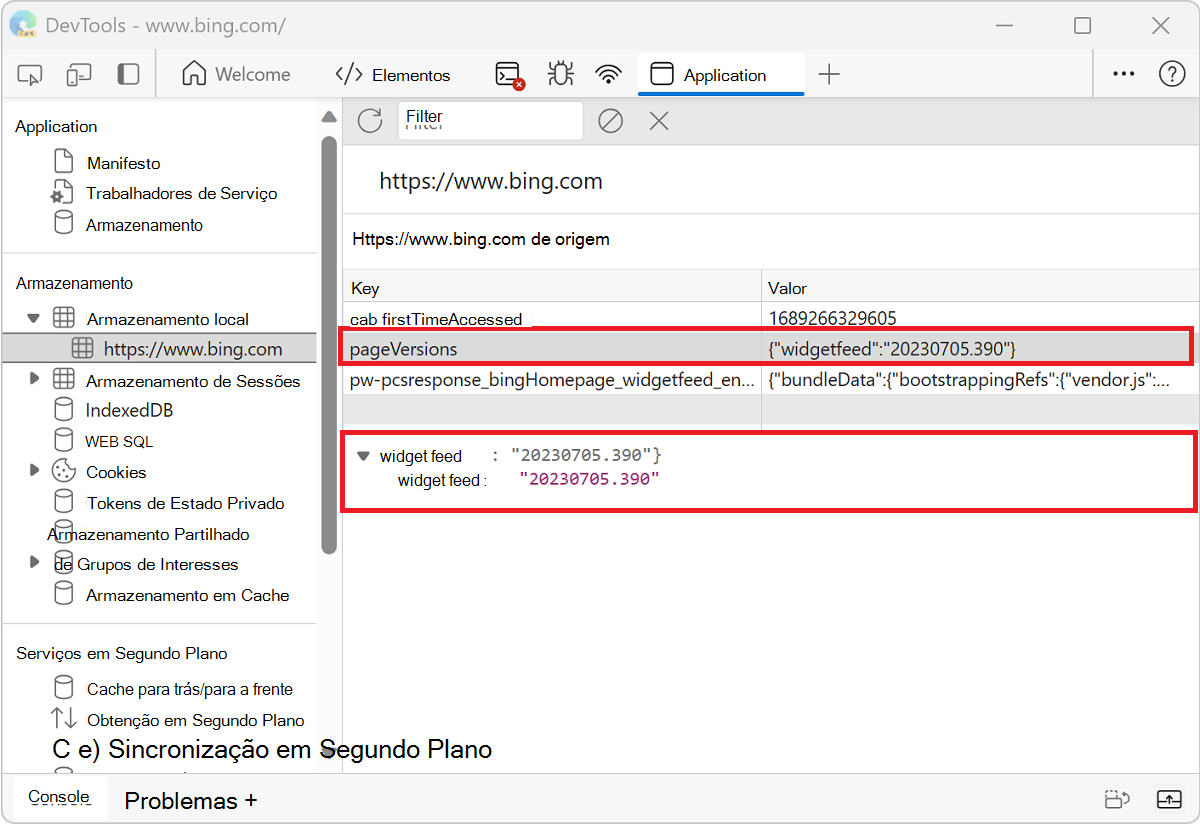 Ver o valor da chave de eventLogQueue_Online