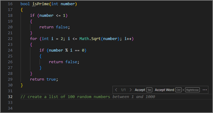 Captura de tela mostrando as palavras 